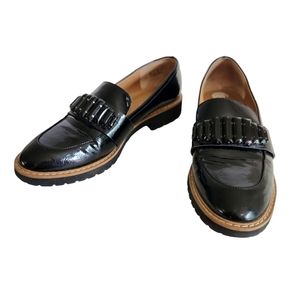 Franco Sarto Black Loafers